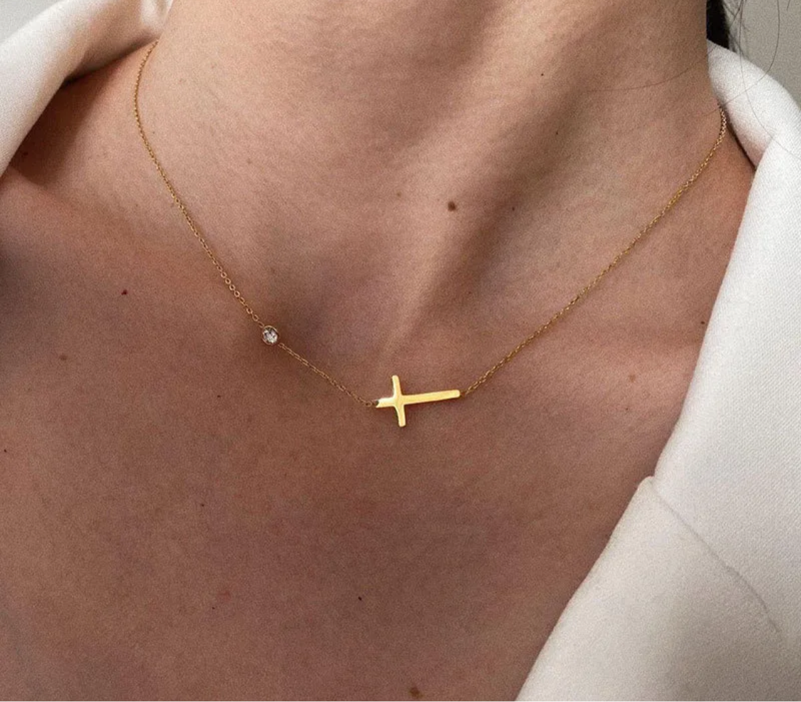 Gold Cross Necklace