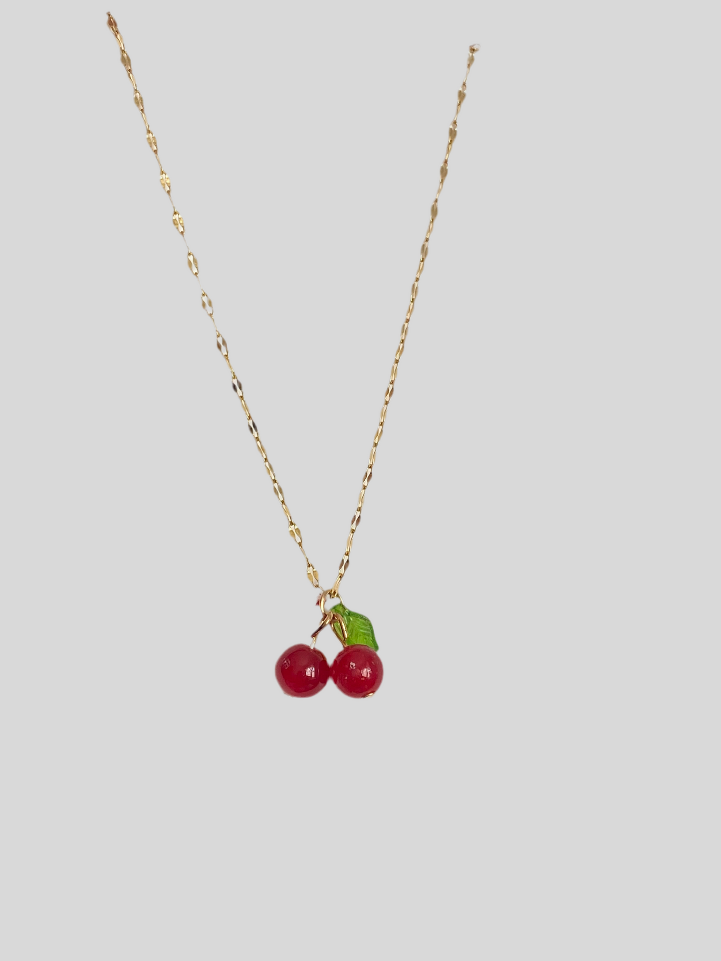 Gold Cherry Necklace
