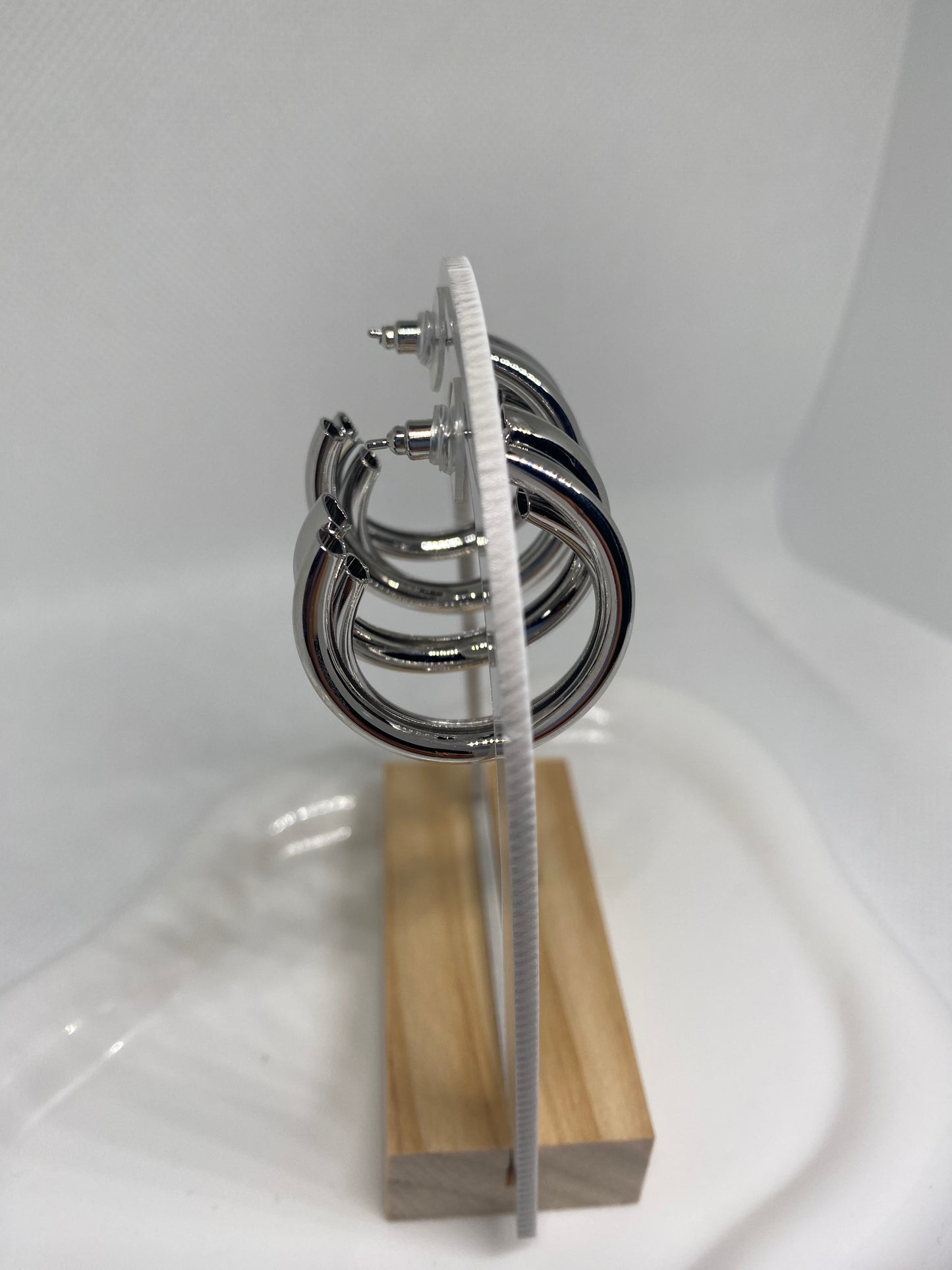 Silver Hoops