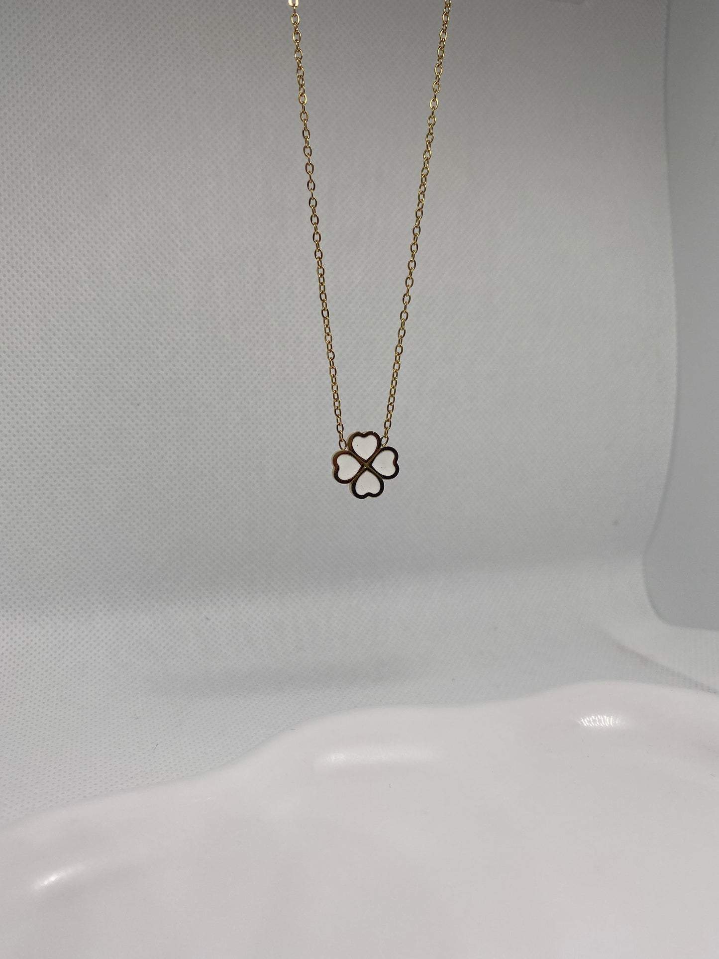 White Clove Necklace