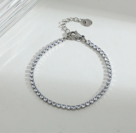 Silver Diamanté Bracelet