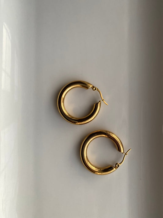 Gold Halo Earrings