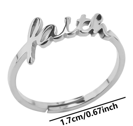 Adjustable Faith Ring