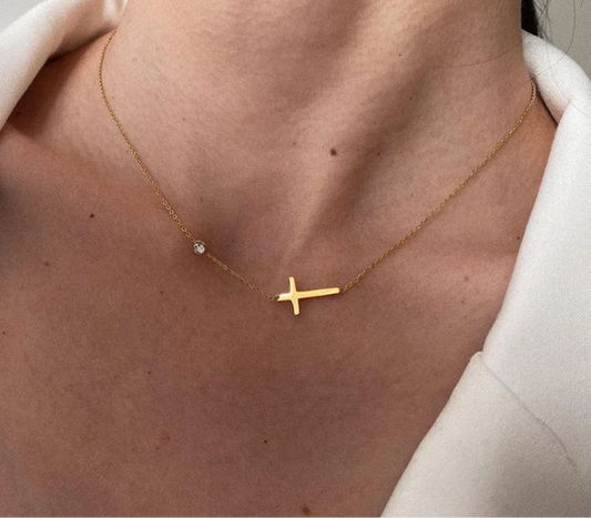 Gold Cross Necklace