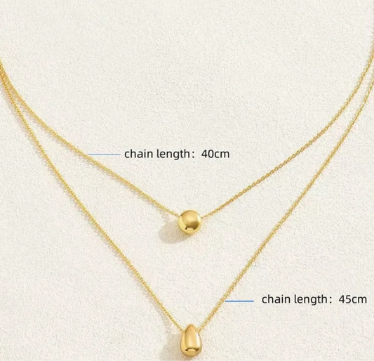 Gold Duet Necklace