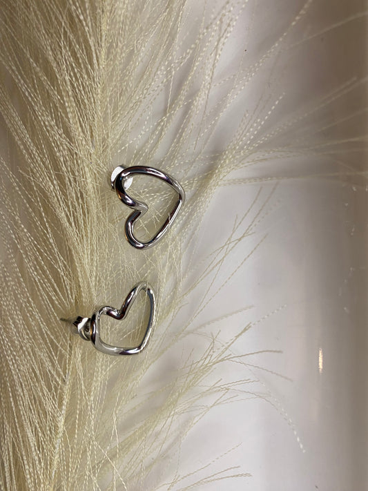 Sterling Heart Earrings
