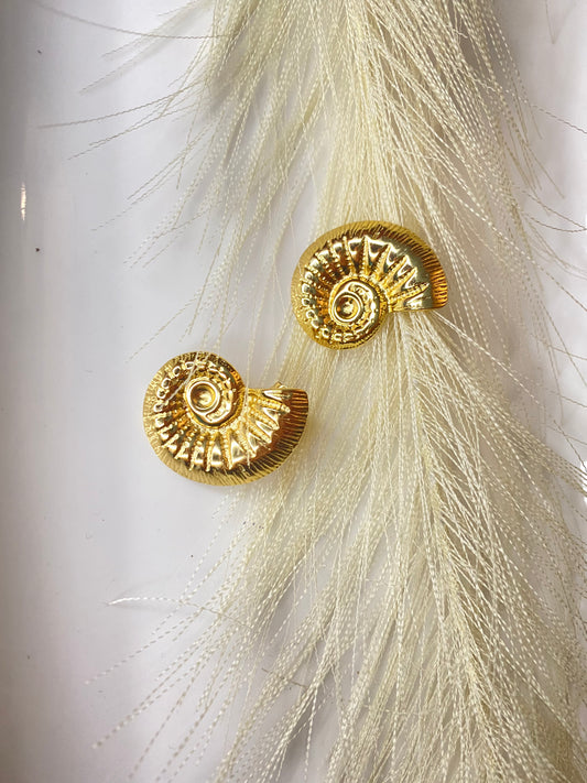 Gold Sea Shell Earrings